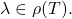 \lambda \in \rho(T).