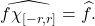 \widehat{f \chi_{[-r,r]}} = \widehat{f}.