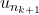u_{n_{k+1}}